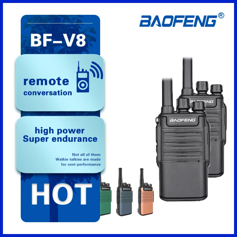2021 Hot Baofeng BF-V8 Handheld Walkie Talkie Mini UHF Portable Long Range Two Way Ham Radio Hand Communication Walkie-Talkie