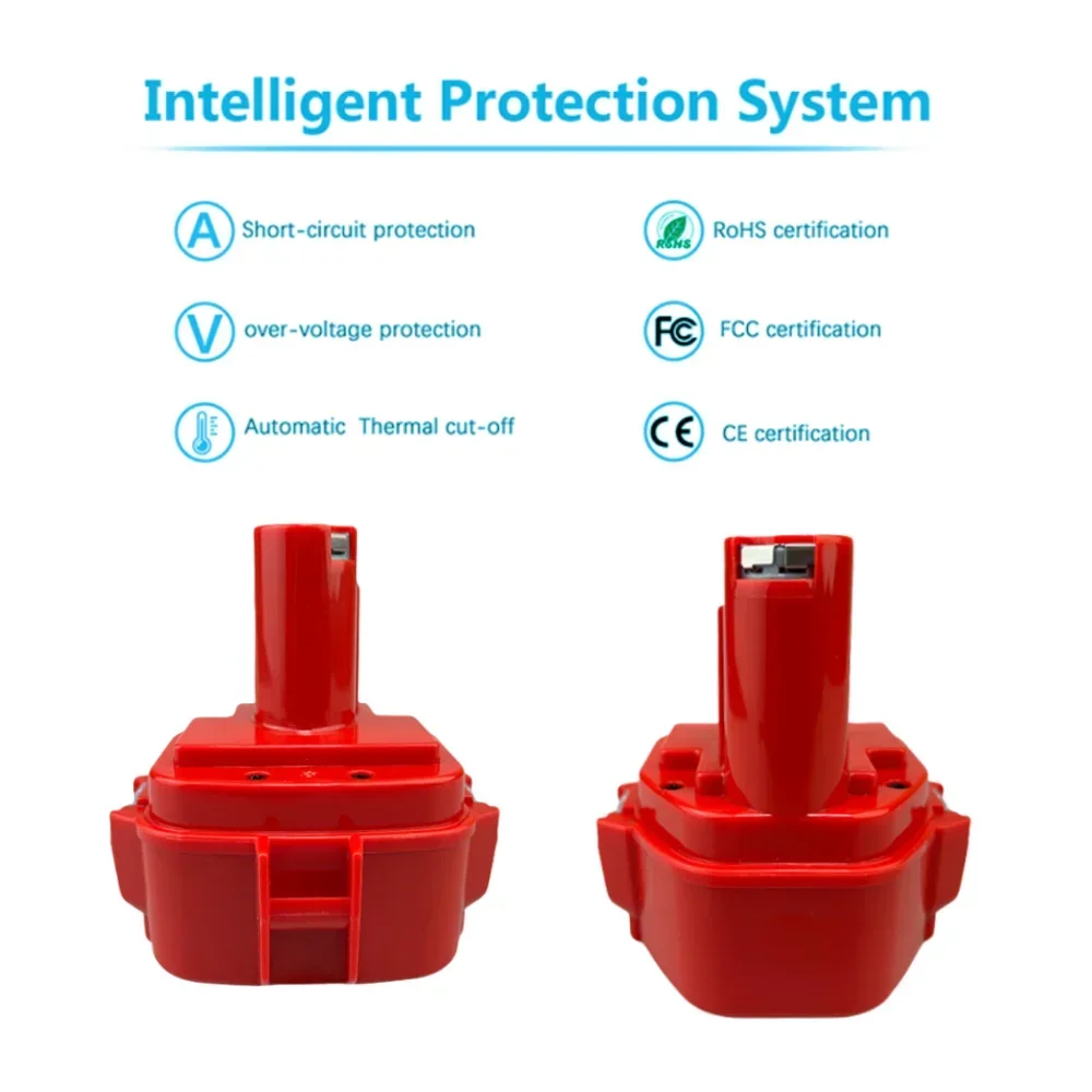 Никель-металлогидридный аккумулятор 12 В 4800 мАч для Makita PA12 1223 1235 6270D 6271D 6317D 6227D