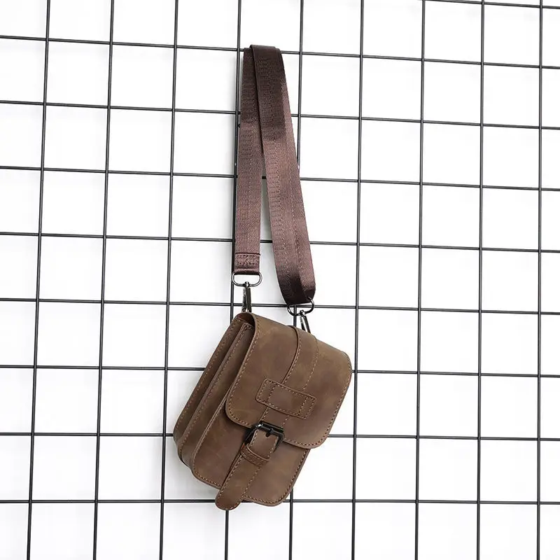 Street Men's Hanging Waist Bag Retro Genuine Leather Mobile Phone Bag Trendy New Shoulder Crossbody Bag
