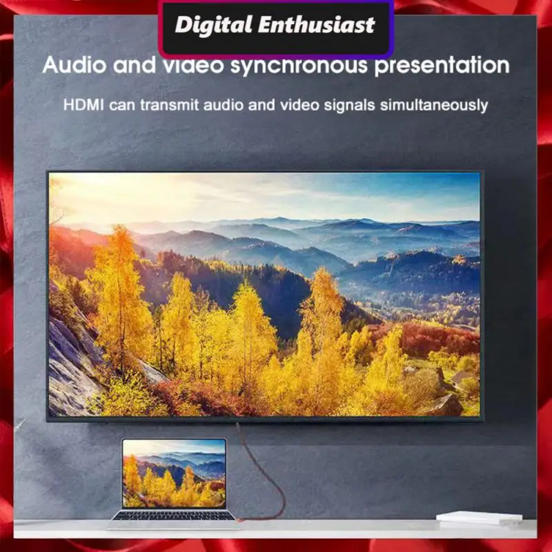 

Plug And Play Hdmi Cable Durable Gold Plating Data Cable Hdml Signal Cable Computer Accessories Hdmi Hd Devices Cable