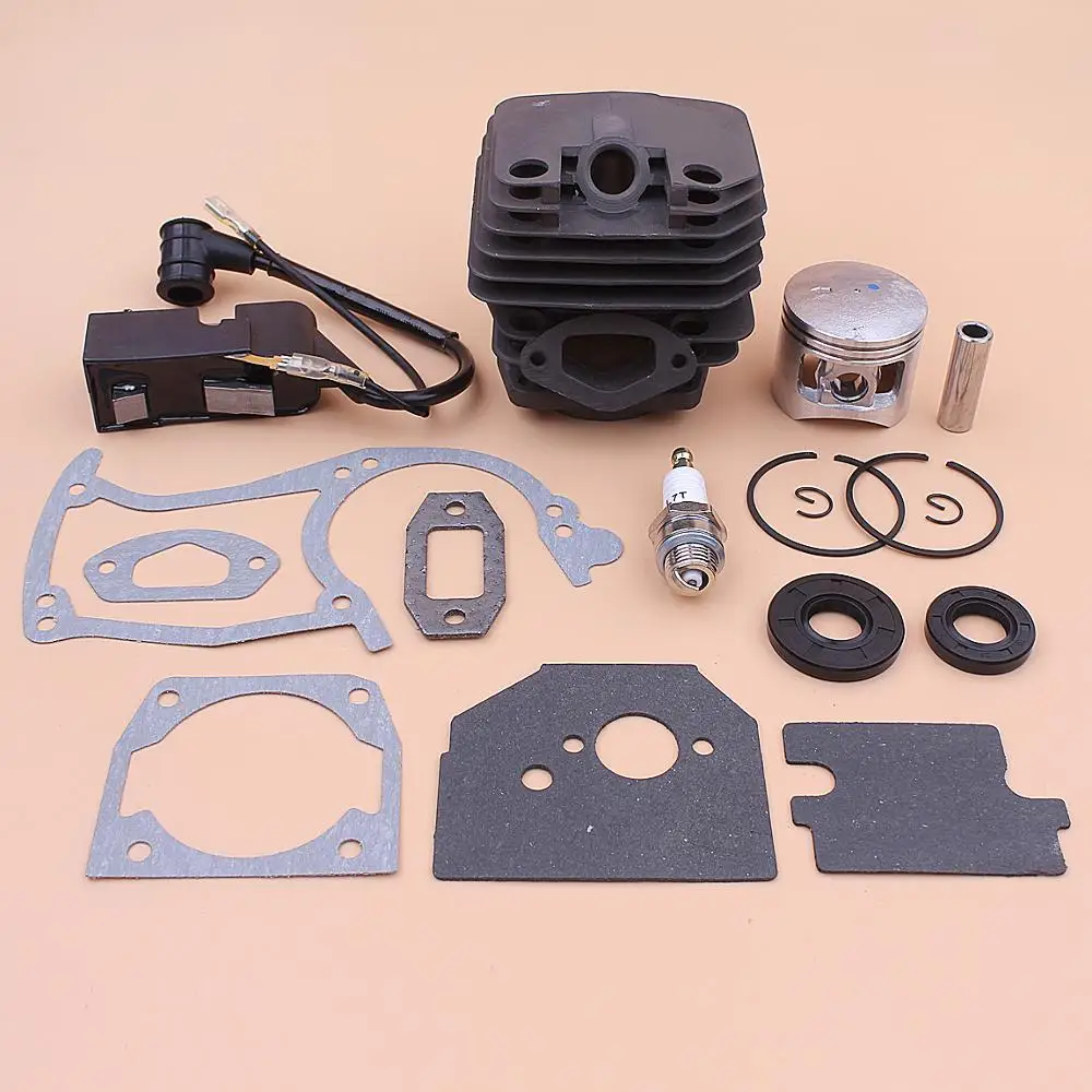 

43mm Cylinder Piston Ignition Coil Kit For Chinese 4500 45cc Ignition Coil Oil Seal Gasket Set Chainsaw Part бензопила