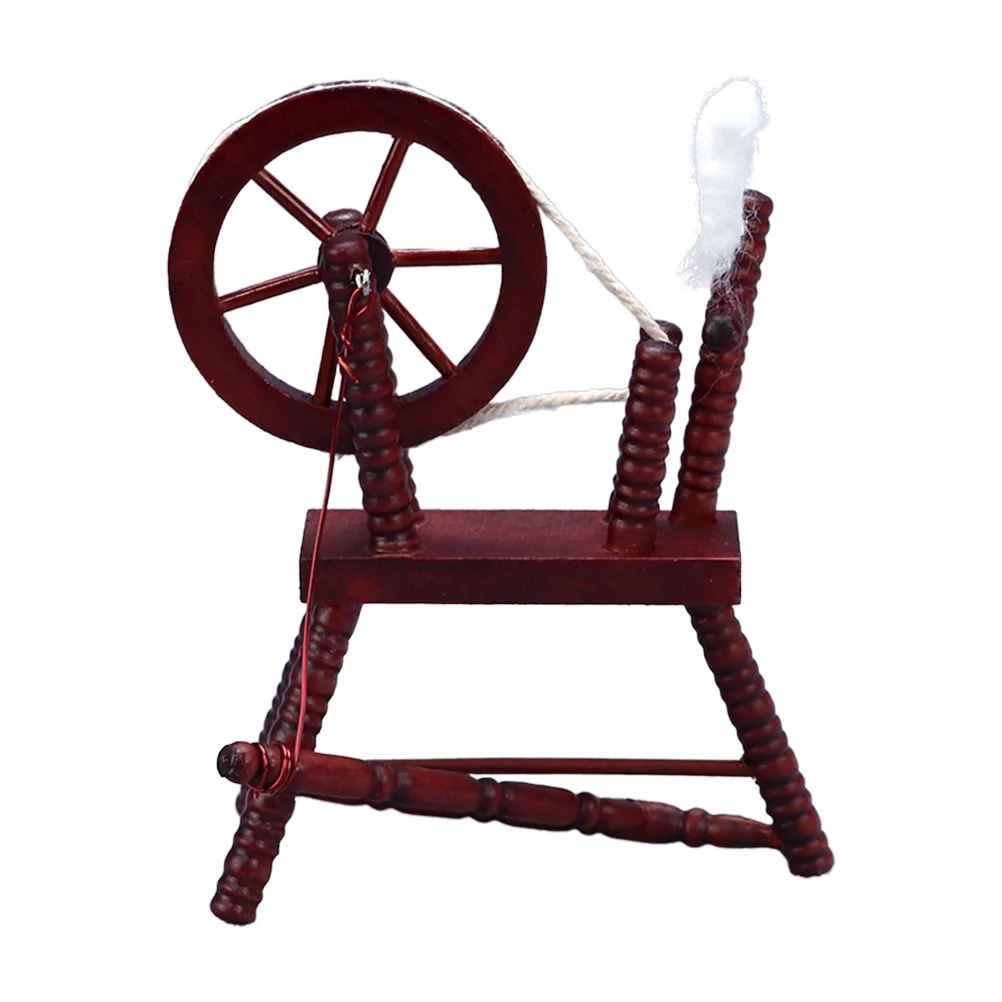 Модель винтажного вращающегося колеса миниатюрная ручная намотка детские