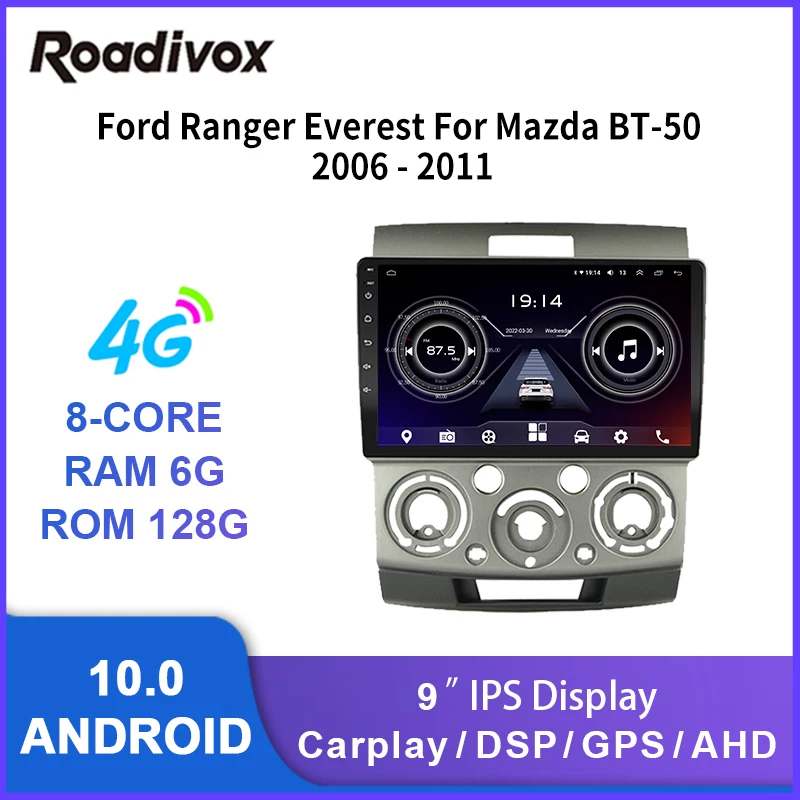 9" android 10.0 for Ford Everest Ranger Mazda BT-50 BT50 car radio video gps navigation multimedia autoradio stereo player