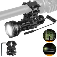 uniquefire upgraded 1903 xre white light led flashlight with scope mount super bright torch 3 modes zoomable waterproof hunting