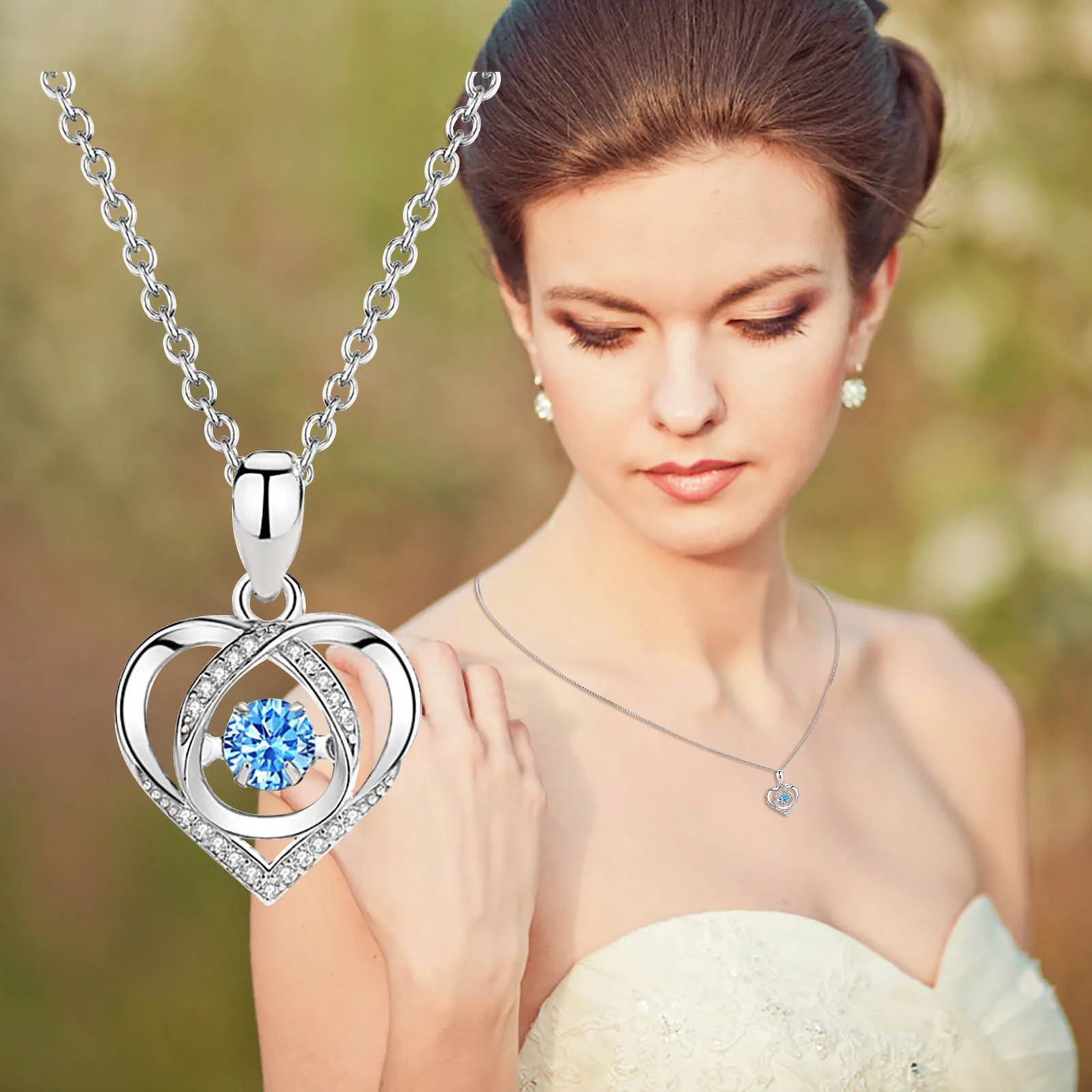 

Diamond Necklace Woman Beating Dazzling Heart Shaped Diamond Pendant Small Diamond Pendant Woman Gold Necklace for Women Chain