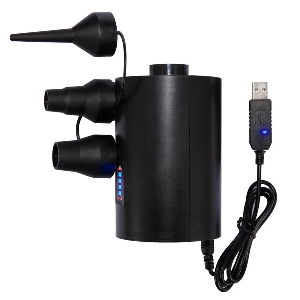 

Насос надувной Elextric, 4500 мАч, USB, с 3 насадками