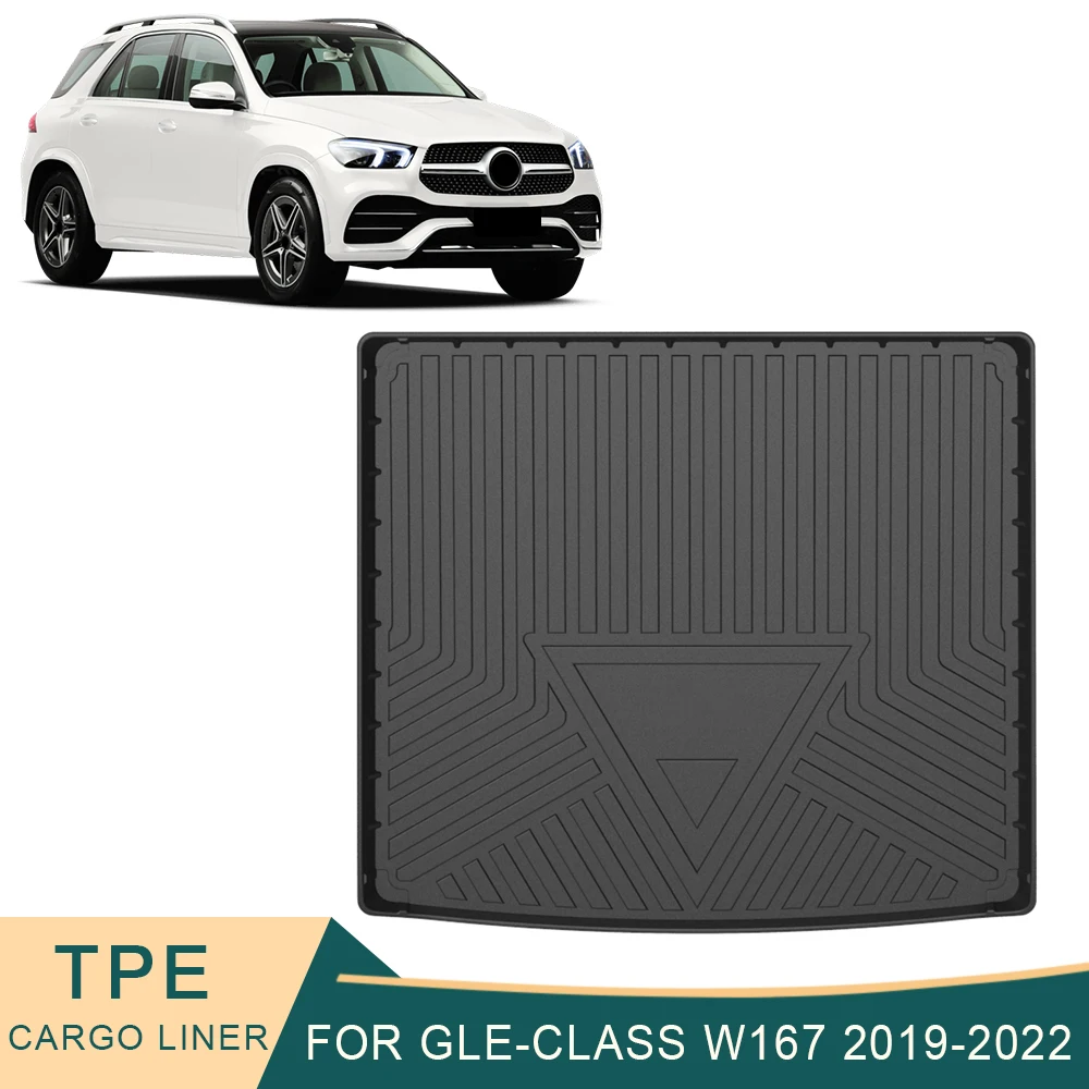 

For Mercedes-Benz GLE-Class W167 2019-2022 Car Cargo Liner All-Weather TPE Trunk Mats Waterproof Boot Tray Carpet Accessories