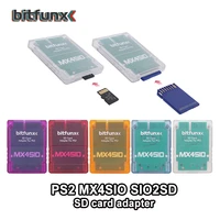 bitfunx diy mx4sio sio2sd sd card adapter for ps2 game consoles v1 966 64mb fmcb opl1 2 0 card combo