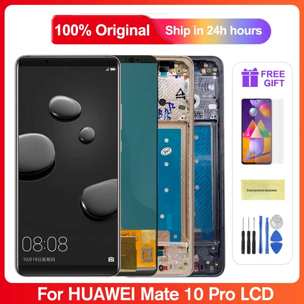 

6,0 Оригинальный ЖК-дисплей для Huawei Mate 10 Pro, ЖК-дисплей, сенсорный экран в сборе, детали для Huawei Mate10 Pro, экран