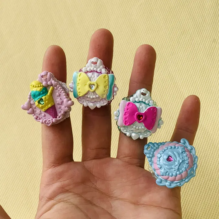 Genuine Tropical-Rouge! Pretty Cure Tropical Dress Ring Toy Finished Product Action Figure Model Toys