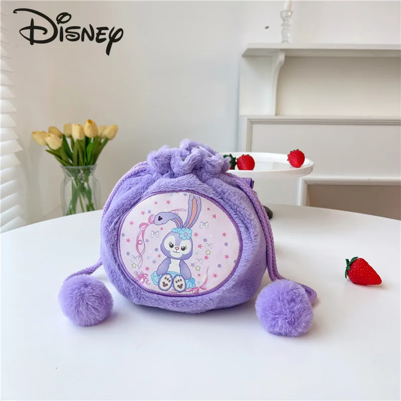 Disney New Doll Plush Bag Fashion High Quality Girls' Crossbody Bag Cartoon Small Fresh Versatile Children's Crossbody Bag
