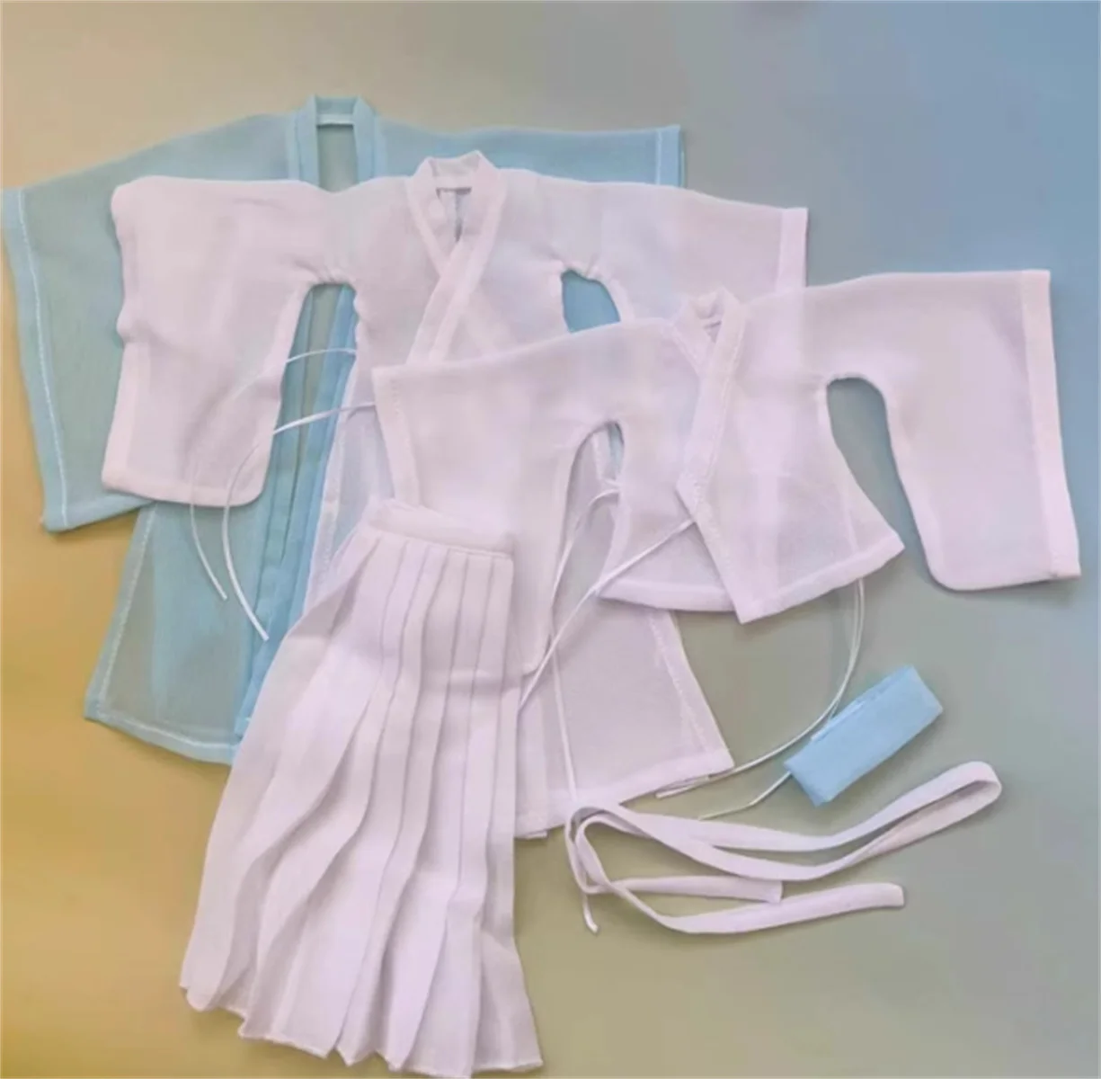 Длинное пальто платье масштаб 1/6 женский и мужской ханьфу китайский наряд