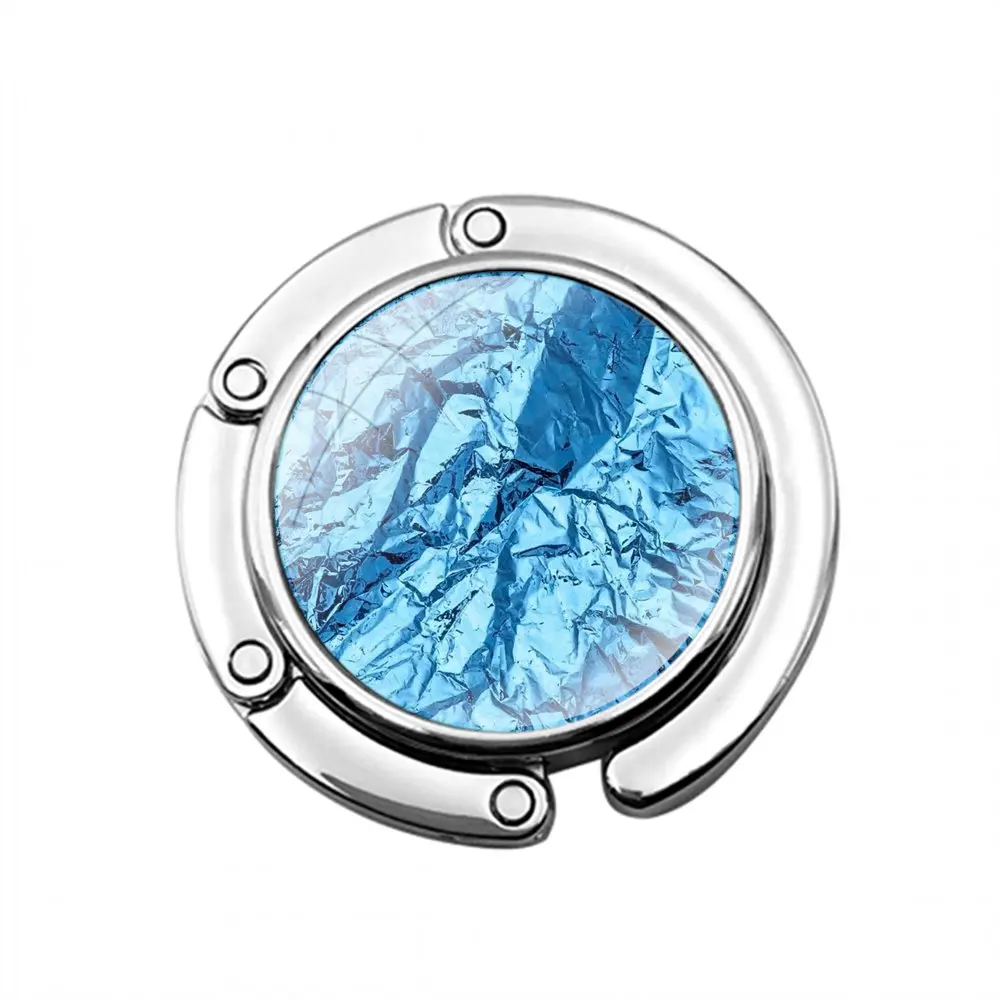 Пастельный металлический голографический переливающийся складной крючок для