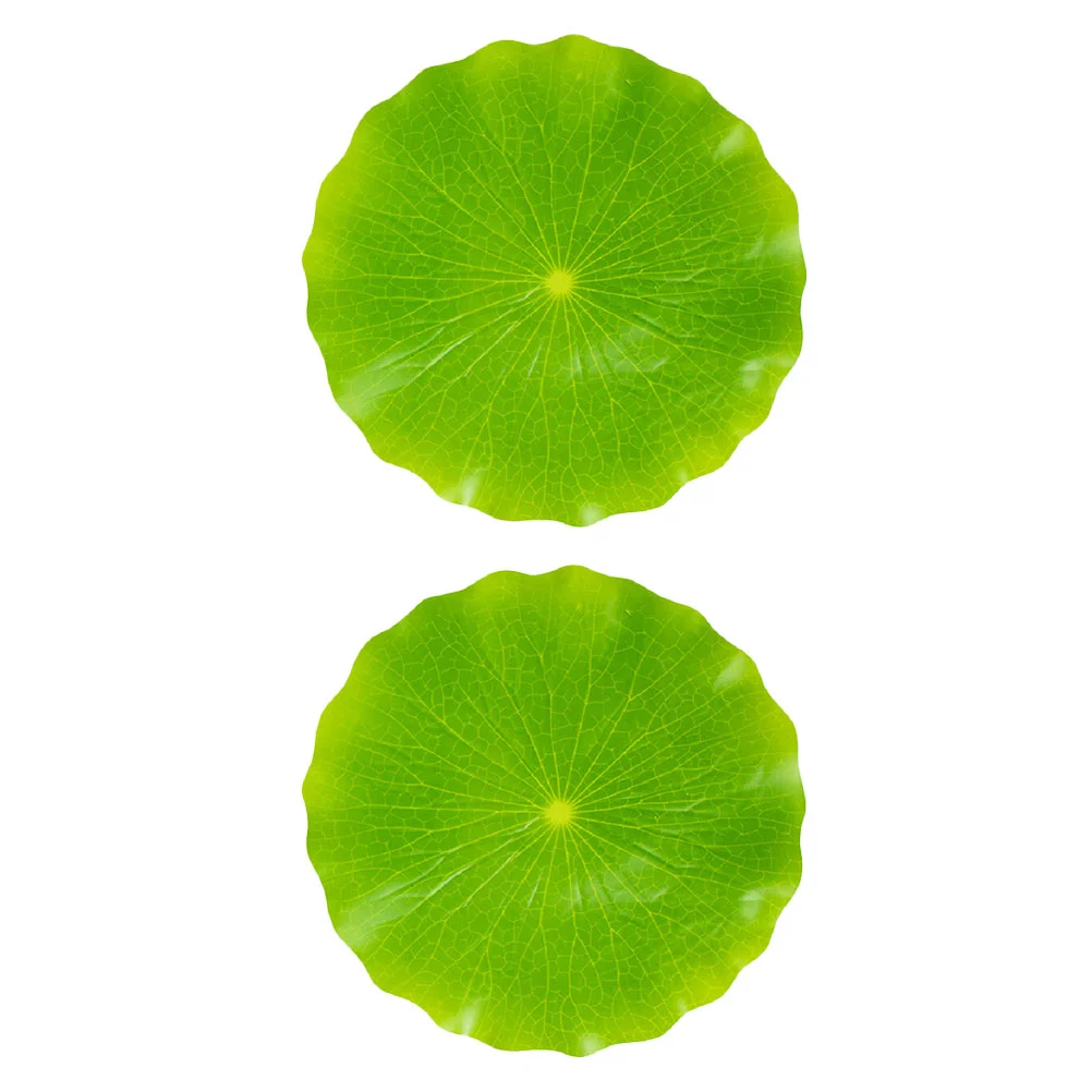 

Decoration Plate Leaves Lotus Leaf Sushi Decorations Lily Placemat Artificial Pads Foliage Faux Sashimi Pond Mat Pad