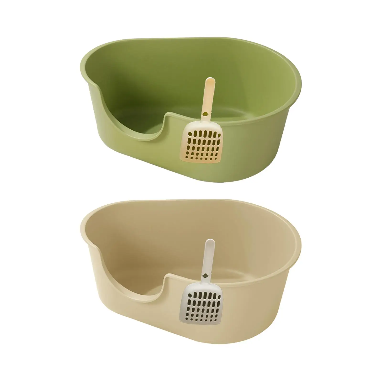 Portable Deep Loo Large Space Bedpan Open Top Pet Litter Tray