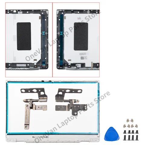 Металлическая крышка для Inspiron 14 5490 5498 серебристого цвета