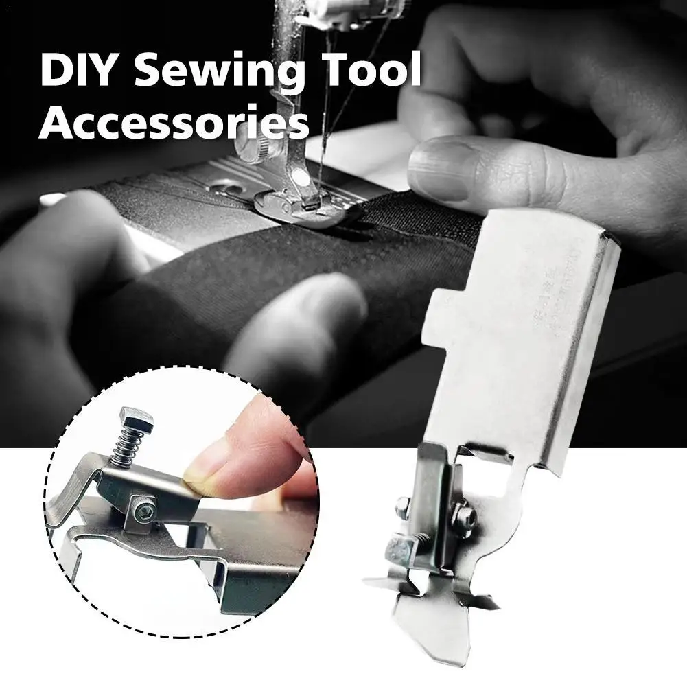 

DIY Sewing Seam Guide Presser Foot for Domestic Industrial Sewing Machine Presser Foot Fine Tucker Gauge Sewing Tool Accessories