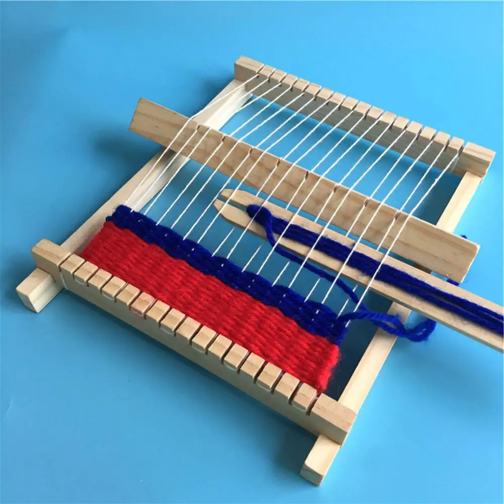 

Wood DIY Wooden Weaving Machine Loom Handicraft Intellectual Development Kids Toy