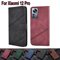 luxury wallet flip cover for xiaomi 12 pro book case funda for xiaomi 12 pro protective phone case leather shell coque capa