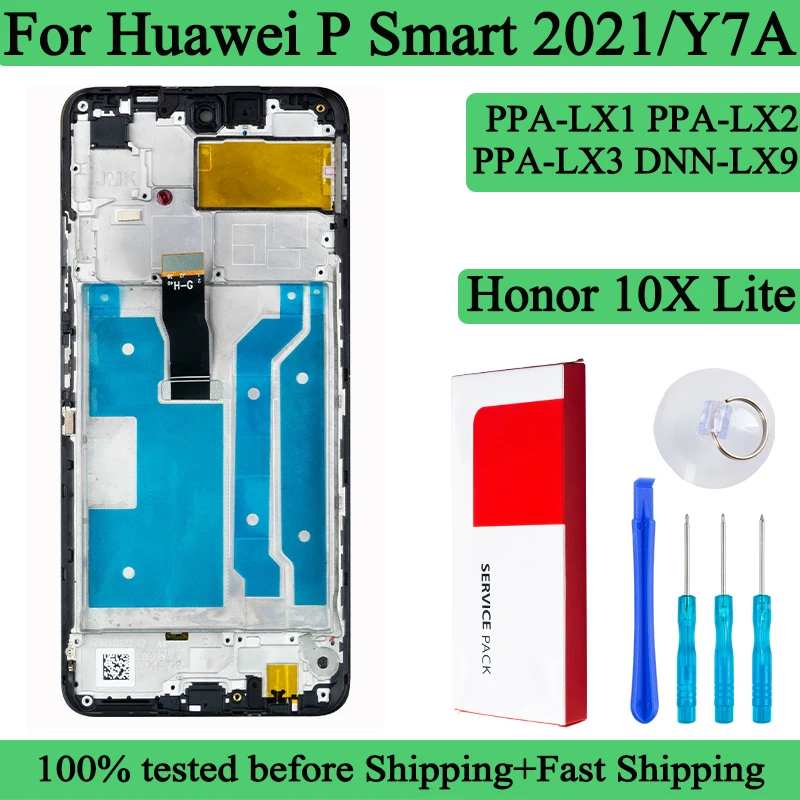 PPA-LX1 высококачественный ЖК-дисплей для Huawei P Smart 2021 дисплей с сенсорным экраном Honor