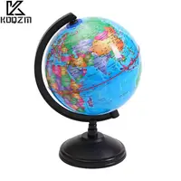 14.2cm Globe Teaching Earth Metal Base Rotating World Map 