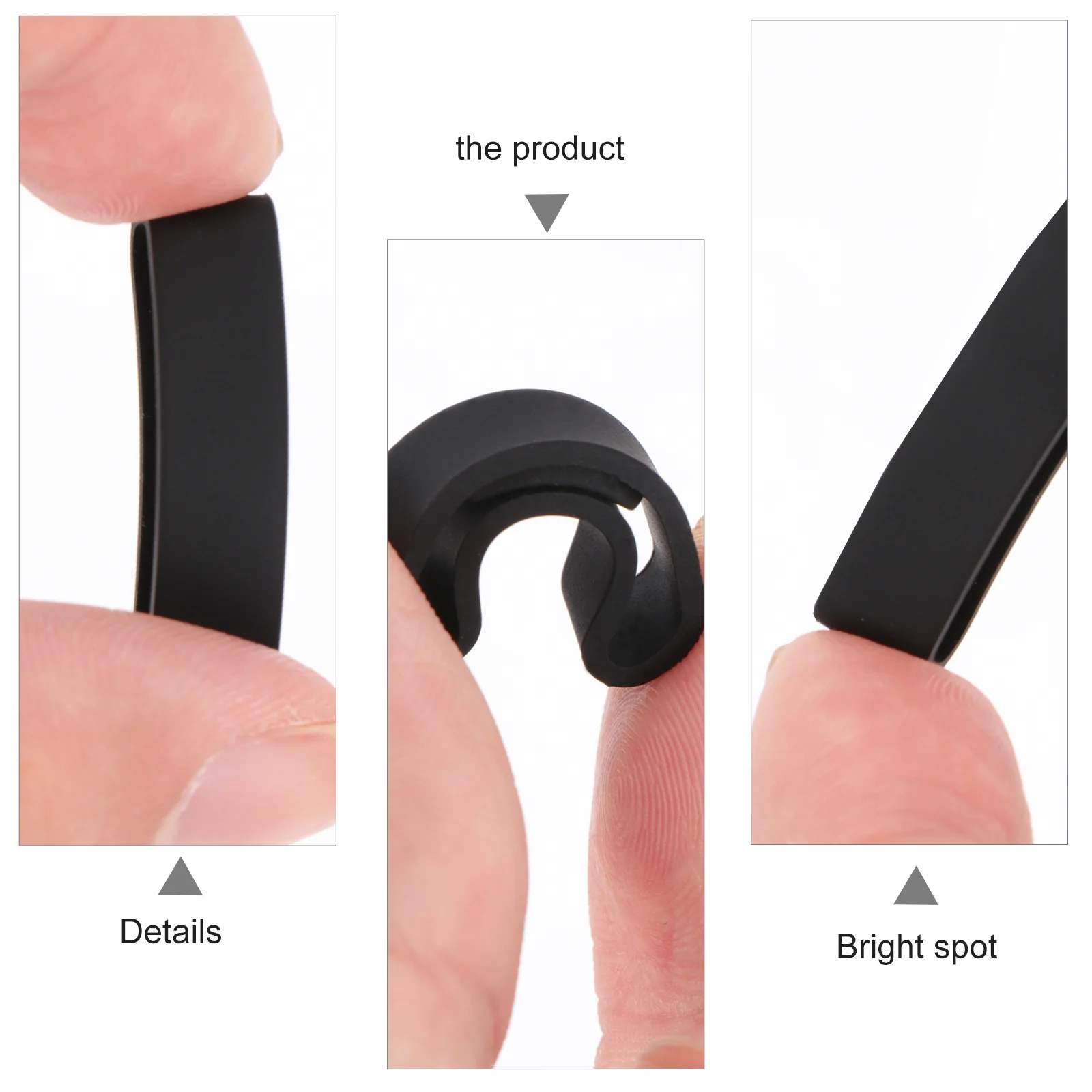 4 шт. резиновый ремешок для часов кольцо с пряжкой анти-падение пряжка петля