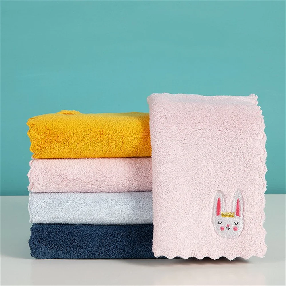 

Kitchen Rag Dishcloth Scouring Pad Coral Velvet Super Absorbent Quick-drying Cartoon Soft Multifunction Household Cleaning Rag