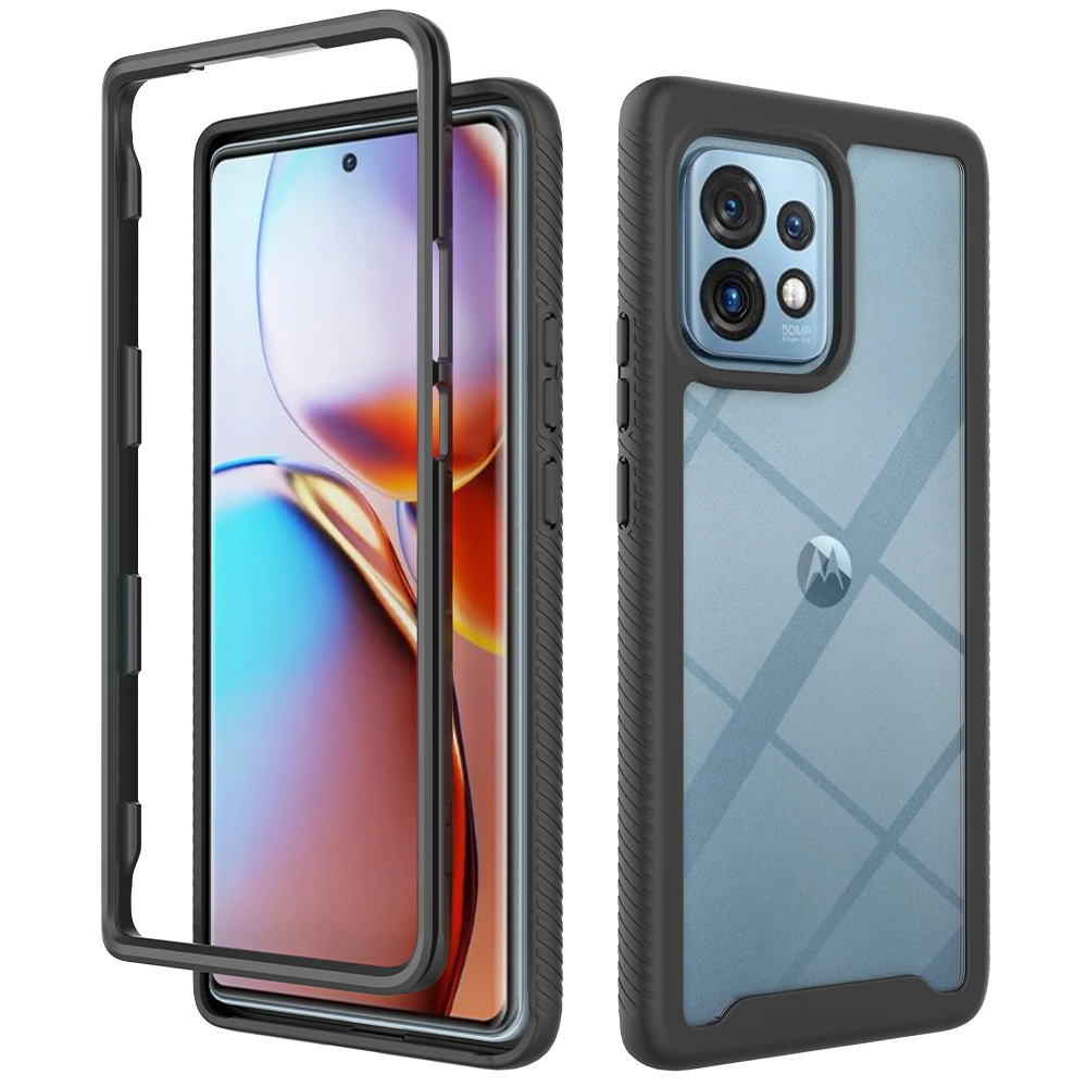 

For Motorola Edge 40 Pro 2023 Crystal Case 360 Protect Shockproof Bumper Capa Motorola Moto X40 Pro Edge40 X 40Pro Phone Cover