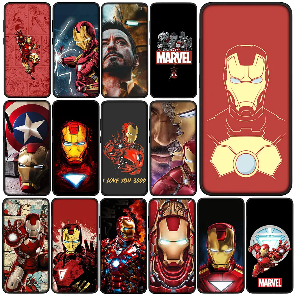 Защитный чехол IronMan для телефона с супергероями Xiaomi Redmi Note 12 14C 13C A3 13 Pro Plus 12s A3X Note13