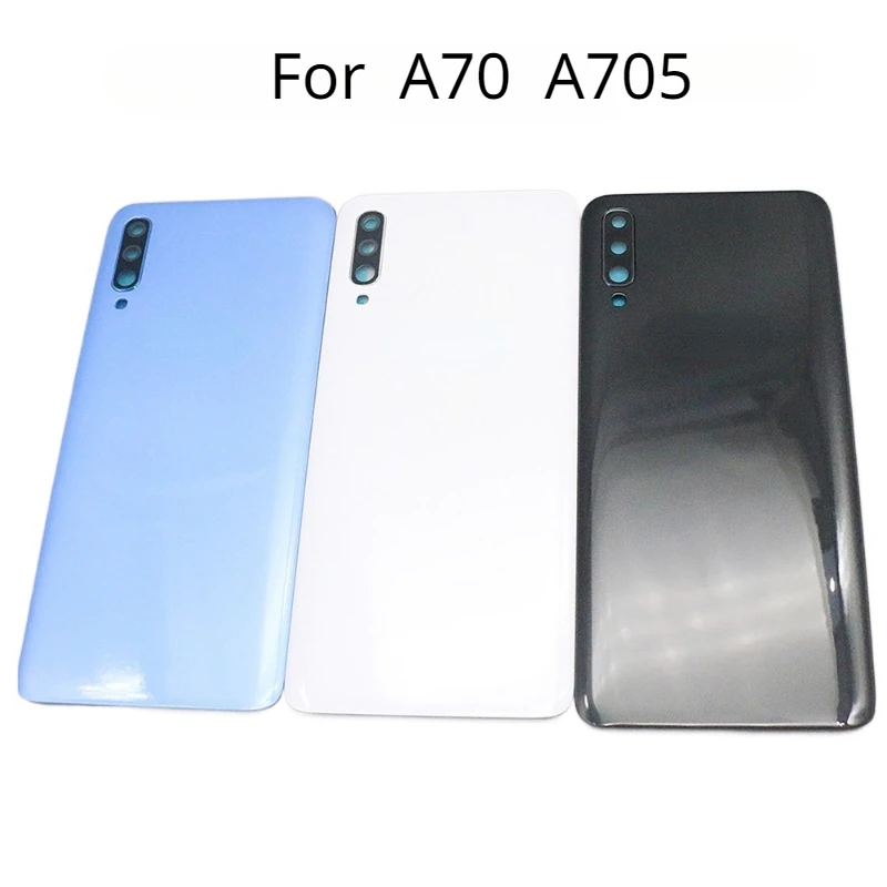 

New Back Cover For Samsung Galaxy A70 A705 SM-A705FN/DS Battery Cover Rear Door Housing Replacement Parts with Camera Lens