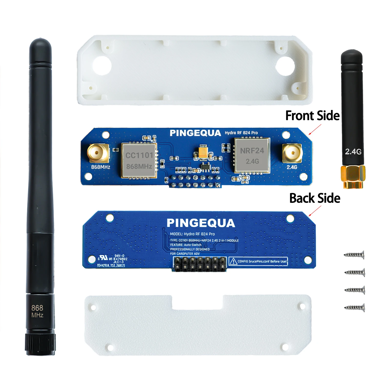 Фото Плата M5Stack Cardputer ADV RF – 868 МГц CC1101 и 2.4G NRF24 с автоматическим переключением |   Оптимизированная антенна |   Фirmware Bruce - Hydra RF 824 Pro №3