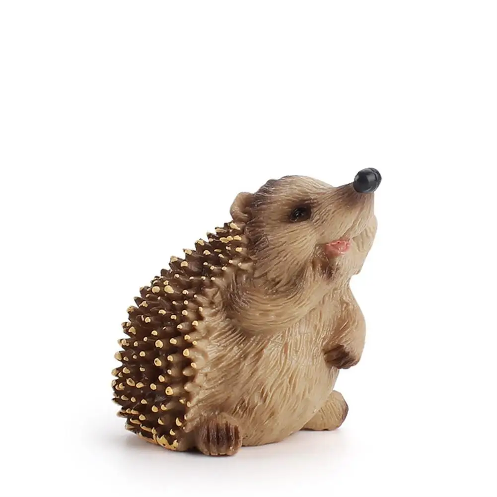 Купи PVC Simulation Hedgehog Models Cute Animals Figurines Wildlife Action Figure Ornament Collection Gift Home Decor Children'S Toys за 30 рублей в магазине AliExpress