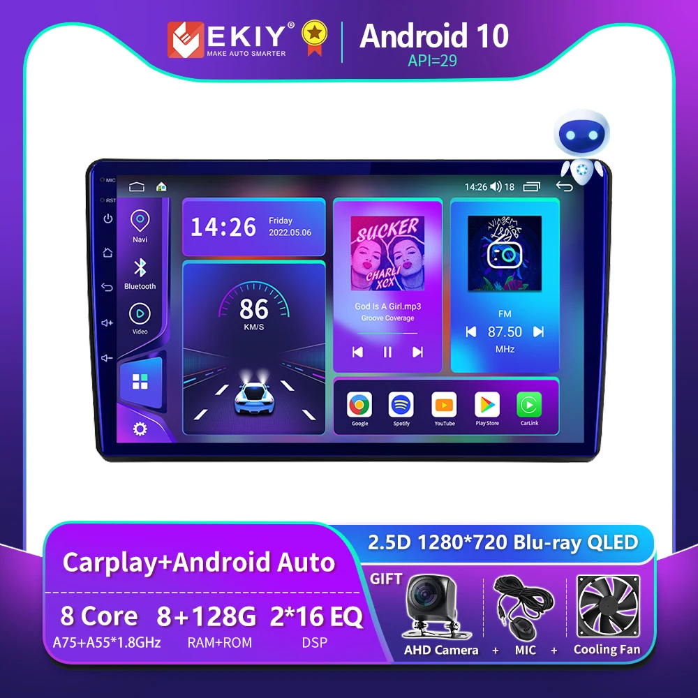 

EKIY T900 8G 128G Android 10 Stereo For Hyundai Elantra 3 2003 - 2010 Car Radio Multimedia Player GPS Navi Head Unit No 2Din DVD