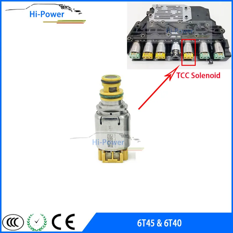 

OEM 6T40E 6T45E 6T30 6T40 6T45 6T50 комплект соленоида TCC для Chevrolet Malibu Cruze Equinox Buick Regal LaCrosse