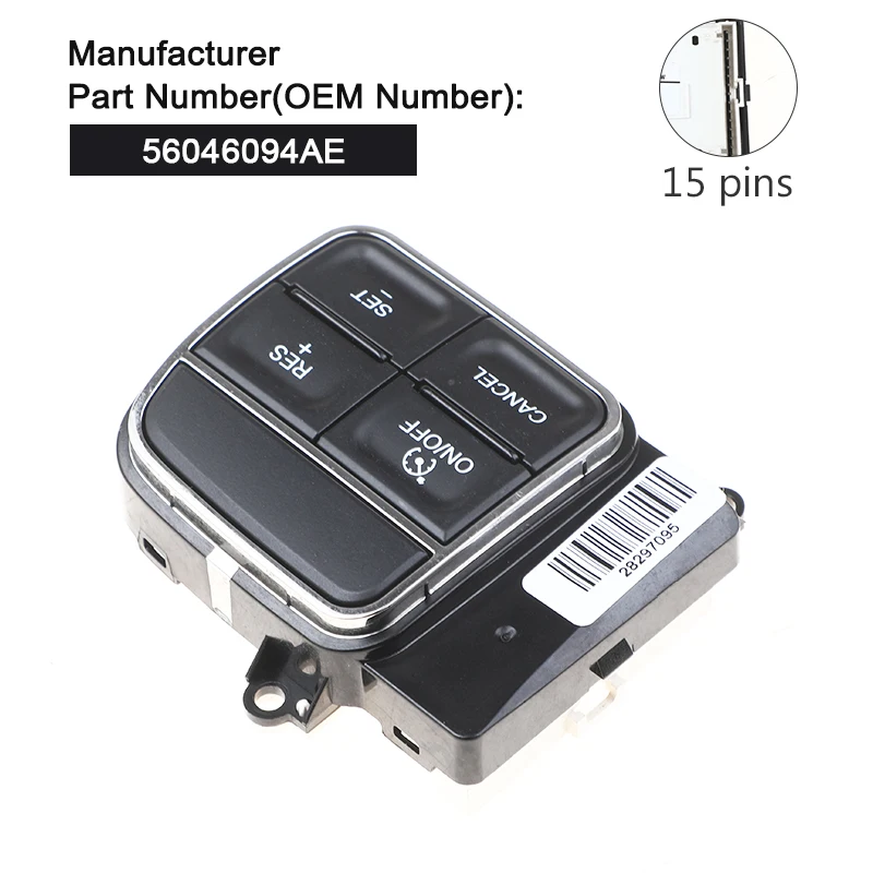 Переключатель управления на руль VRVR 56046255AD 56046094AE для 2011-2018 Jeep Dodge Chrysler 300 Town & Country