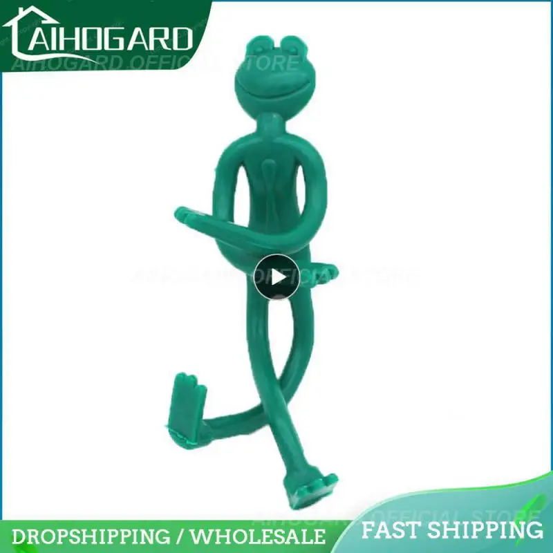 

Plant Auxiliary Garden Reusable Plant Ties Green Weather-resistant Frog Plant Bundled Buckle Household Plants Stand Support Tool