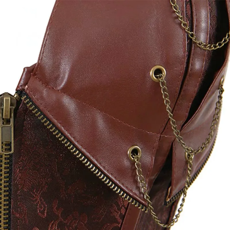 SUSOLA женский корсет в стиле стимпанк из искусственной кожи бурлеск клубная одежда