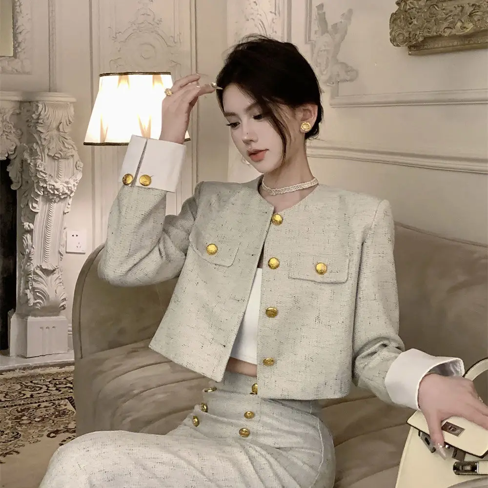 Усовершенствованный костюм женская одежда Новинка осени 2024 маленькое