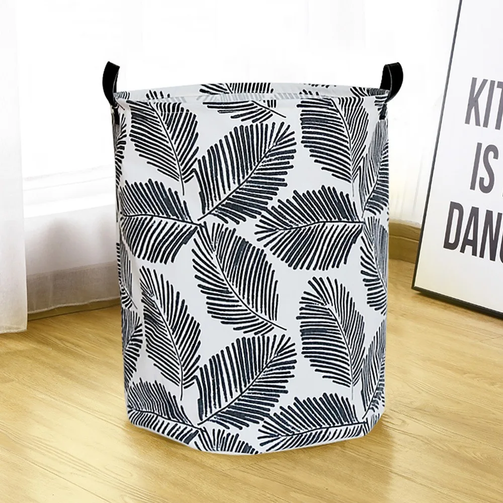

Laundry Organizer Basket Waterproof Canvas Large Capacity Laundry Hamper Dirty Clothes Storage Basket Toy Home Storage Bin