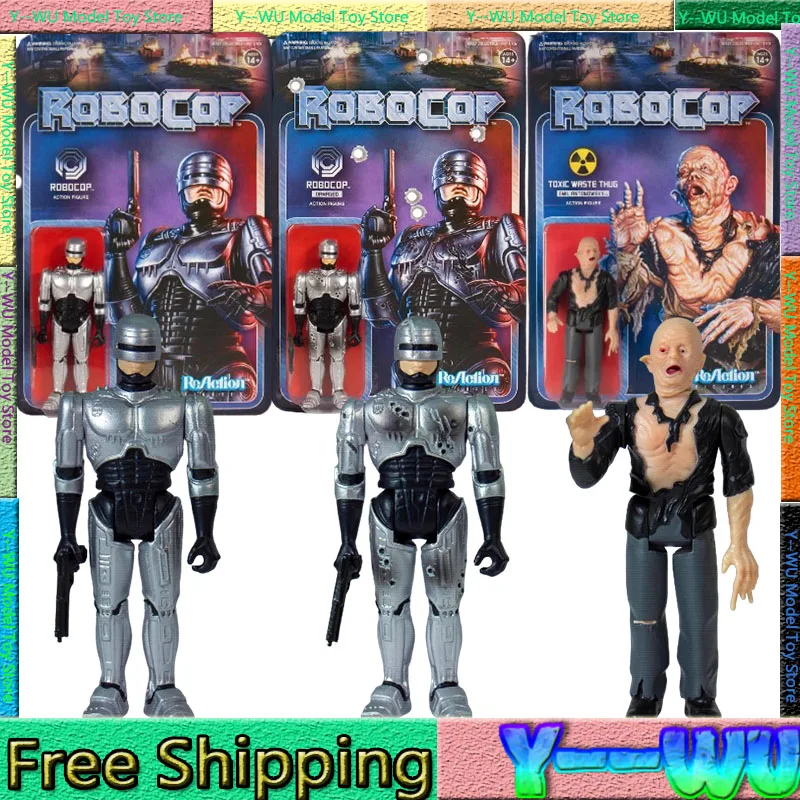 В наличии Super7 Reaction Carded Figure Robocop Battle Damaged Emil Andowsky Набор Фигурка Фигурки Для Детей