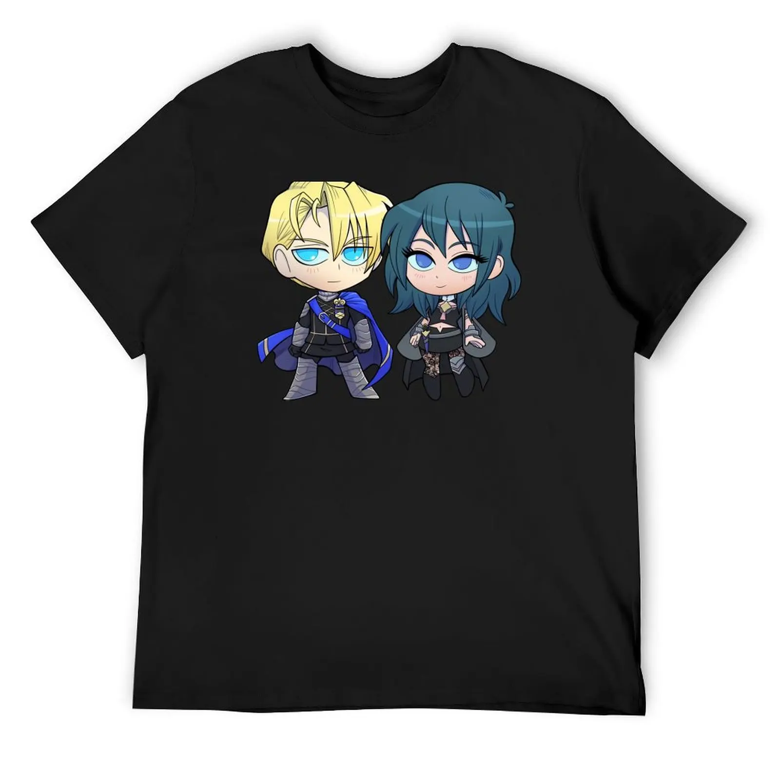 Byleth (F!Byleth) и Dimitri - Fire Emblem Three Houses футболка Chibi Cuties оверсайз с короткими рукавами
