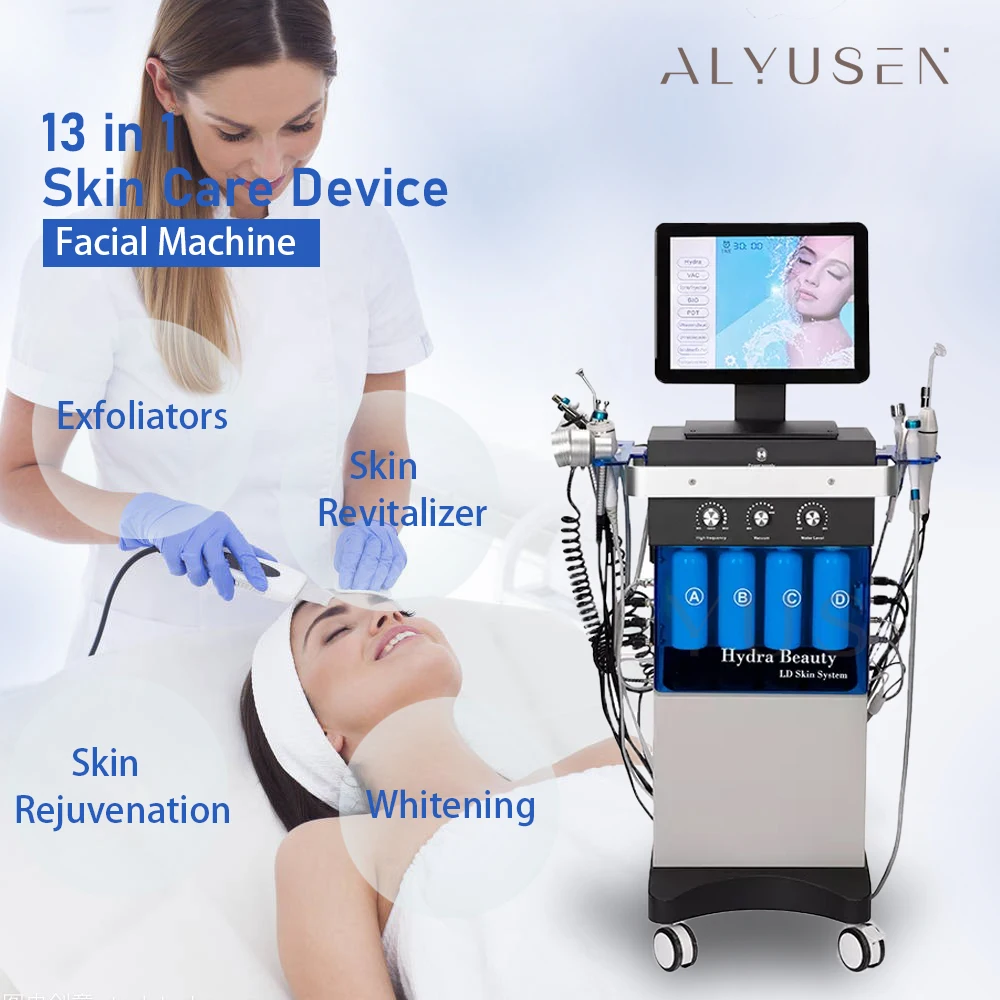 

14In1 Hydra Facial Dermabrasion Skin Care Face Tightening Facial Cleaning Aqua Peel Hydrofacial Spa Machine For Beauty Salon CE