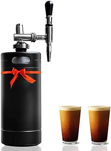 

Оригинальная кофеварка для холодного пивоварения Nitro-подарок для любителей кофе-128 унций Экстра большая домашняя бочка, азотная газовая система для кофе Di