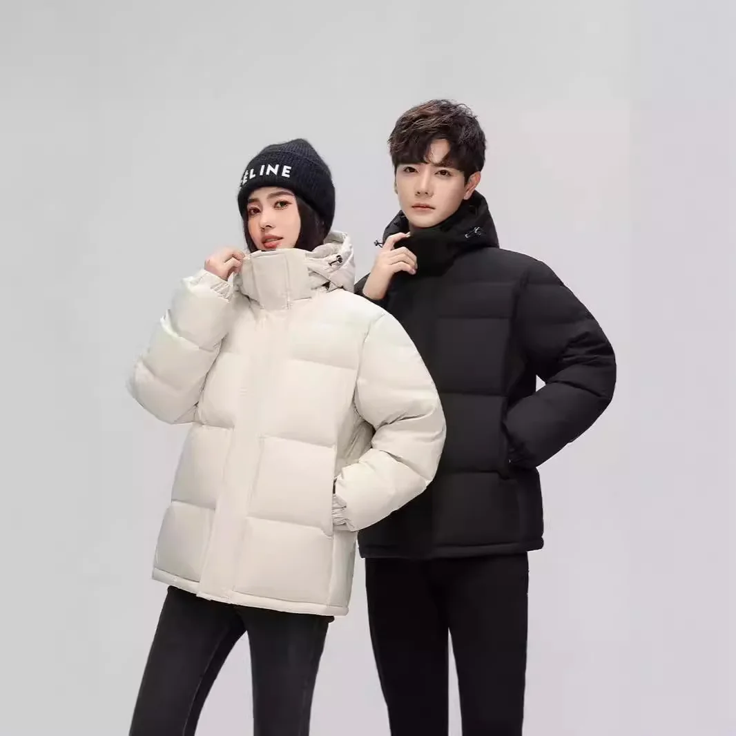 2025 зимний новый пуховик для мужчин и женщин короткий дизайн пар толстое теплое