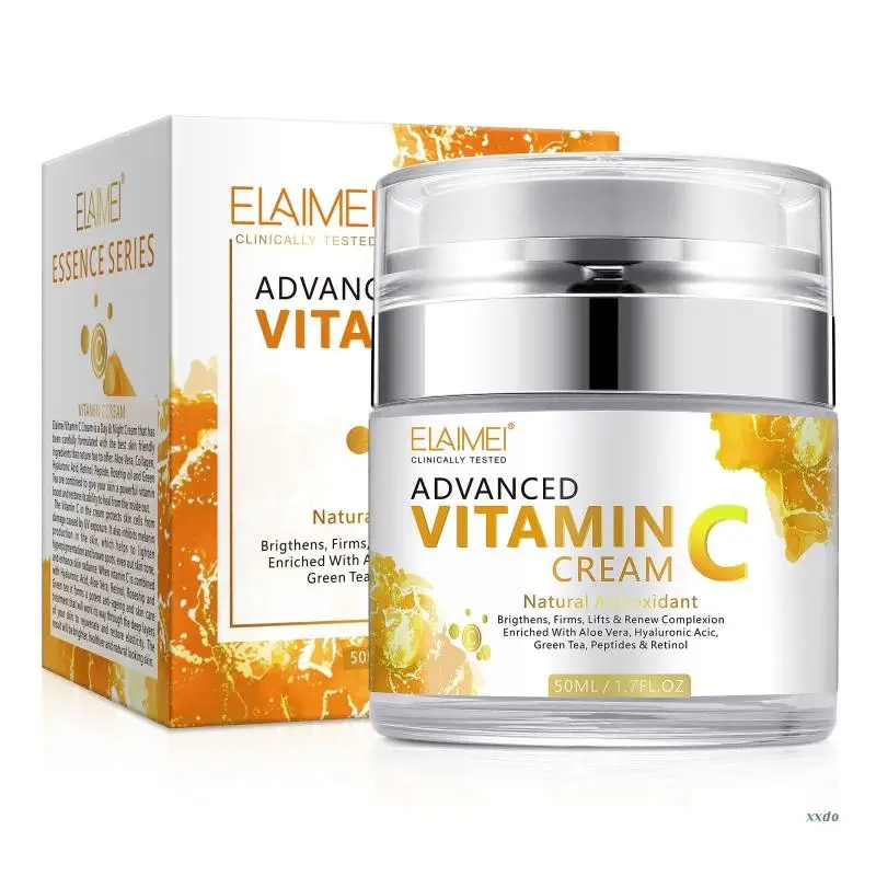 

Vitamin C Face Cream for FACIAL Anti-Wrinkle Moisturizing Lotion Natural Antioxidant Hydrates Firms Tones Skin Care