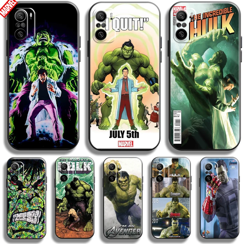 

Marvel Hulk Avengers For Xiaomi Mi 11i Phone Case 6.67 Inch Soft Silicon Coque Cover Black Funda Comics Thor