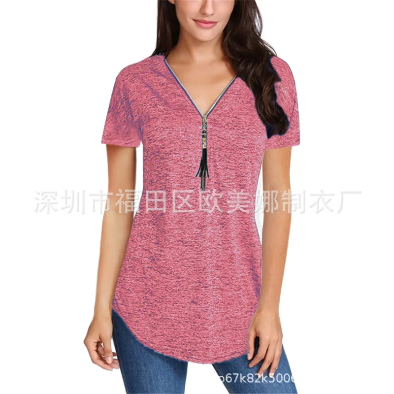 

2021 new high quality women's casual T-shirt