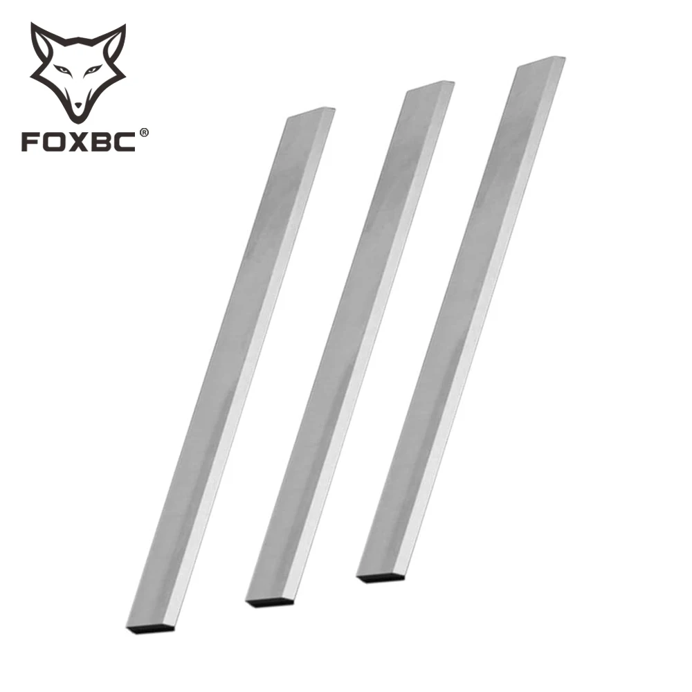 Строгальные лезвия FOXBC 382x25x3 мм из быстрорежущей стали для гризли G0453 G0453P G1021 G6701, Delta 22 677 DC 380, JET 708529G, набор деталей из 3 шт.