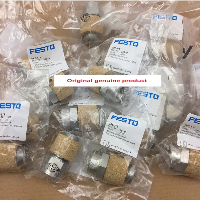 Фото Оригинальный клапан регулирования расхода выхлопного воздуха FESTO GRE-1/8 10351, GRE-1/2 10353, GRE-1/4 10352, GRE-3/8 35310 №3