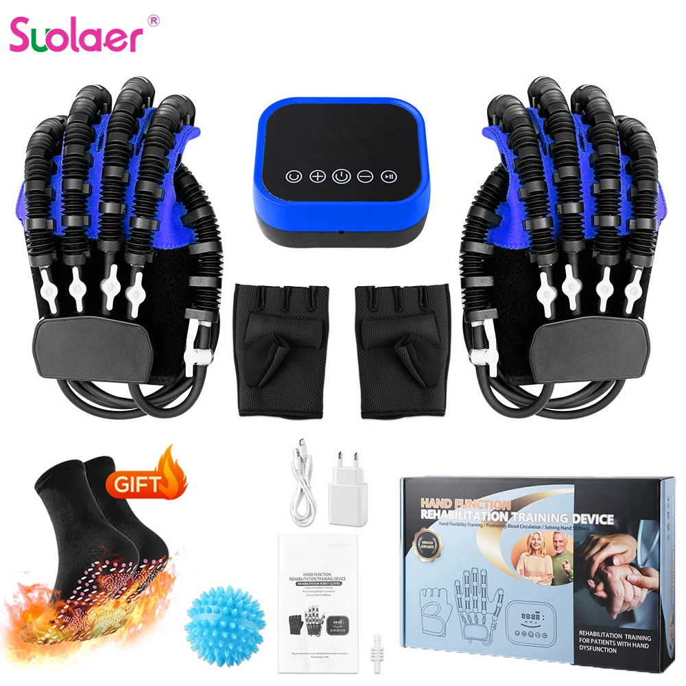 

Hemiplegia Rehabilitation Equipment Restore Training Robot Gloves Left & Right Hand Stroke Finger Extension Recovery Device